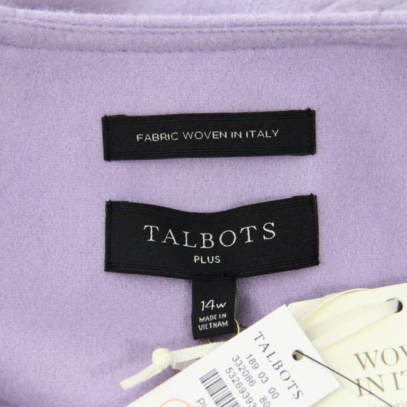 Talbots Wool Jacket sz 14W Woman Plus Size Blazer NEW classic style Fall - Picture 10 of 10